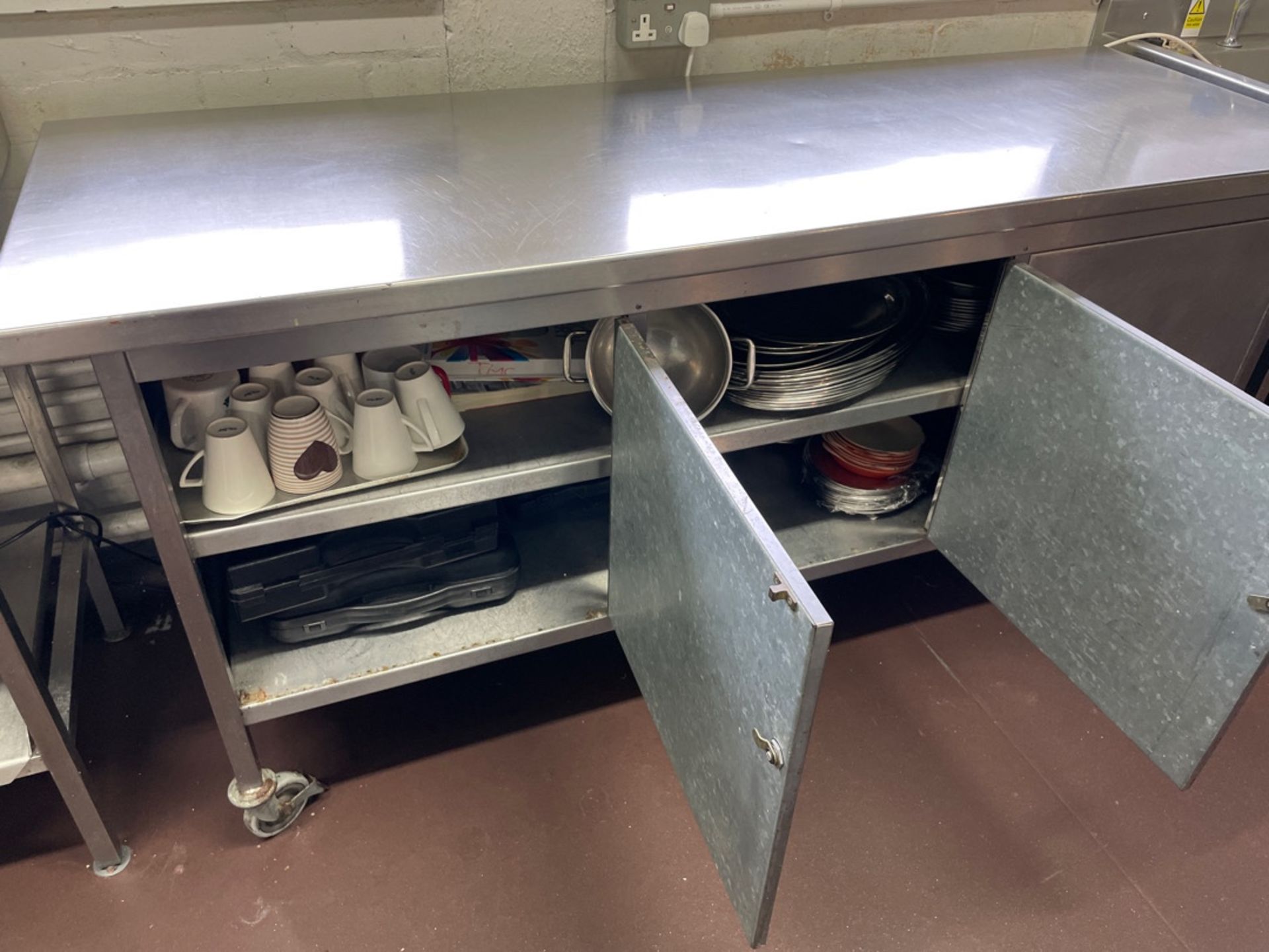 Stainless Steel Mobile Prep Station - Image 2 of 2