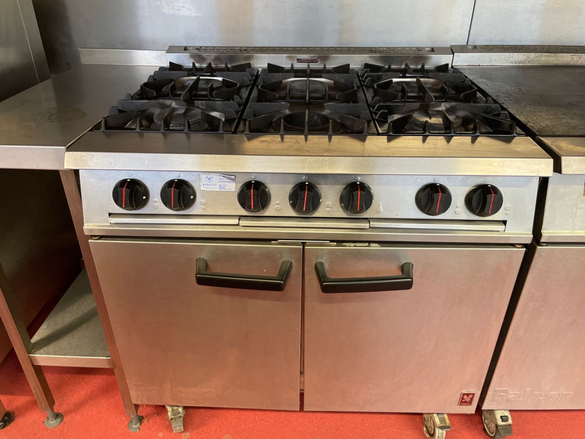 Falcon Dominator 6 Burner Plus Oven Range (GAS)