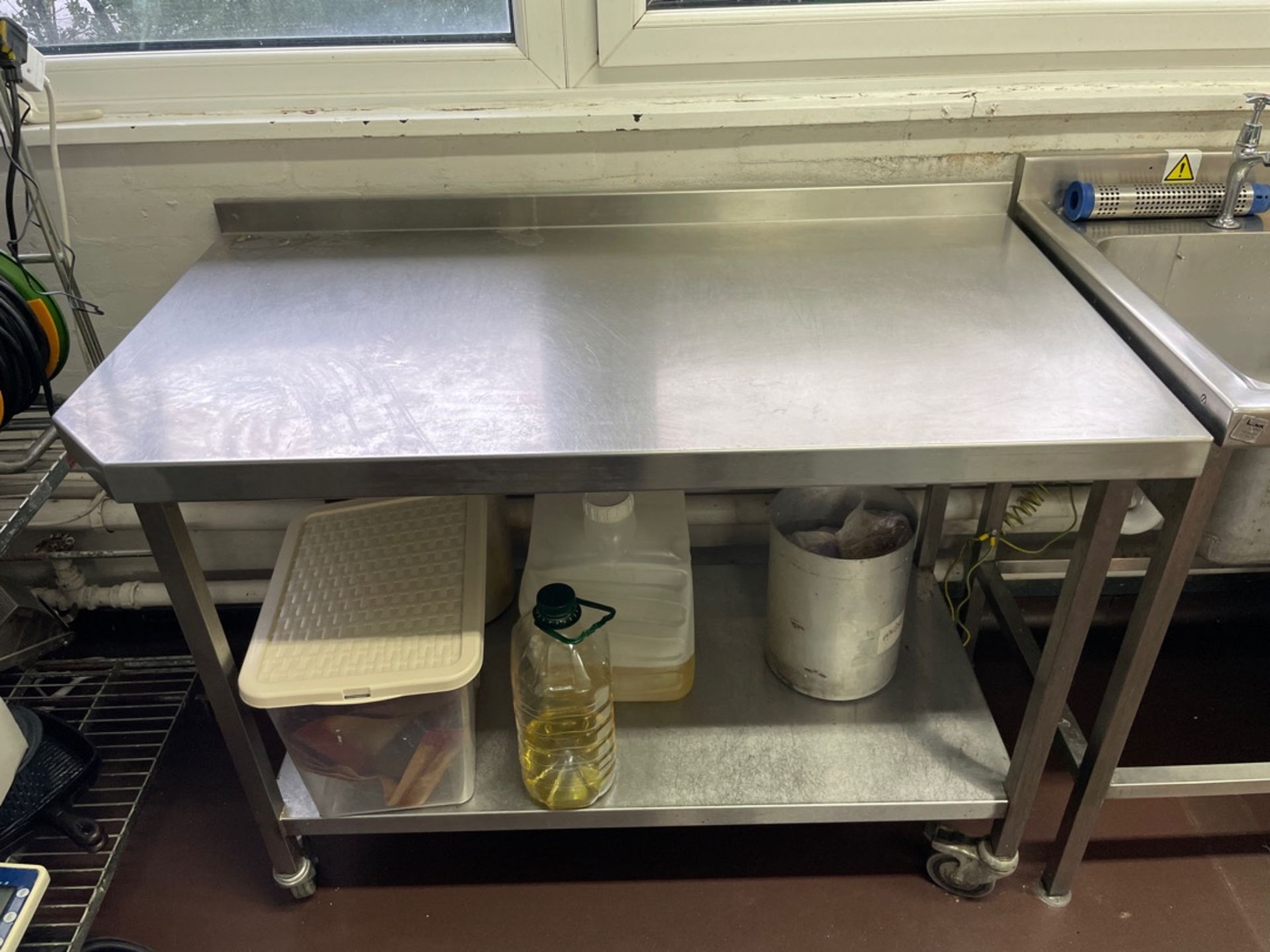 Stainless Steel Mobile Prep Station