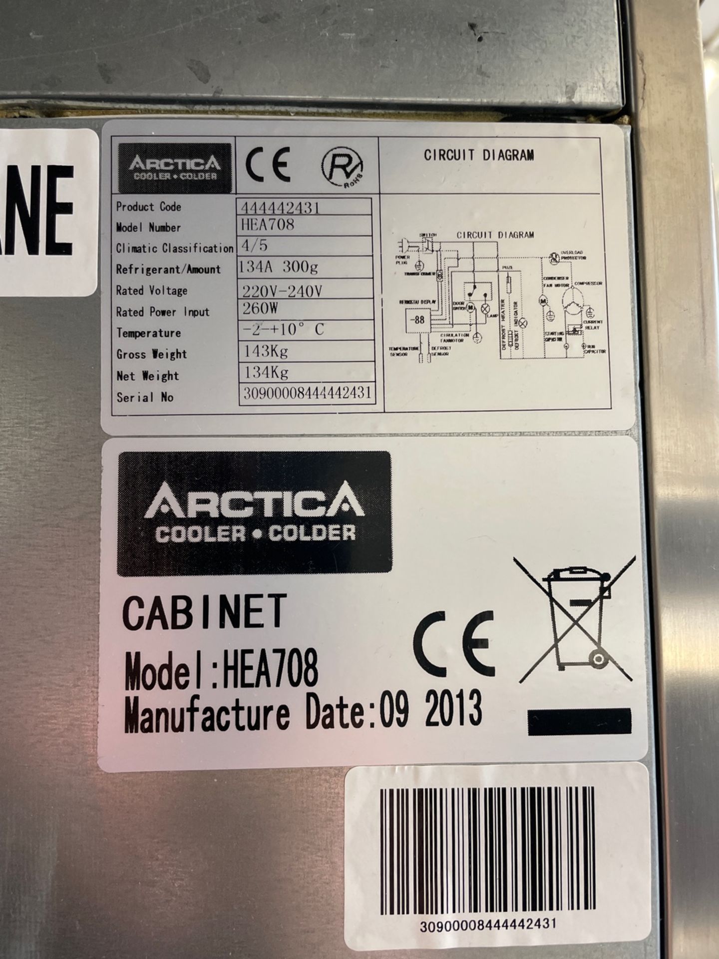 Arctica HEA 708 Free Standing Freezer - Image 3 of 3