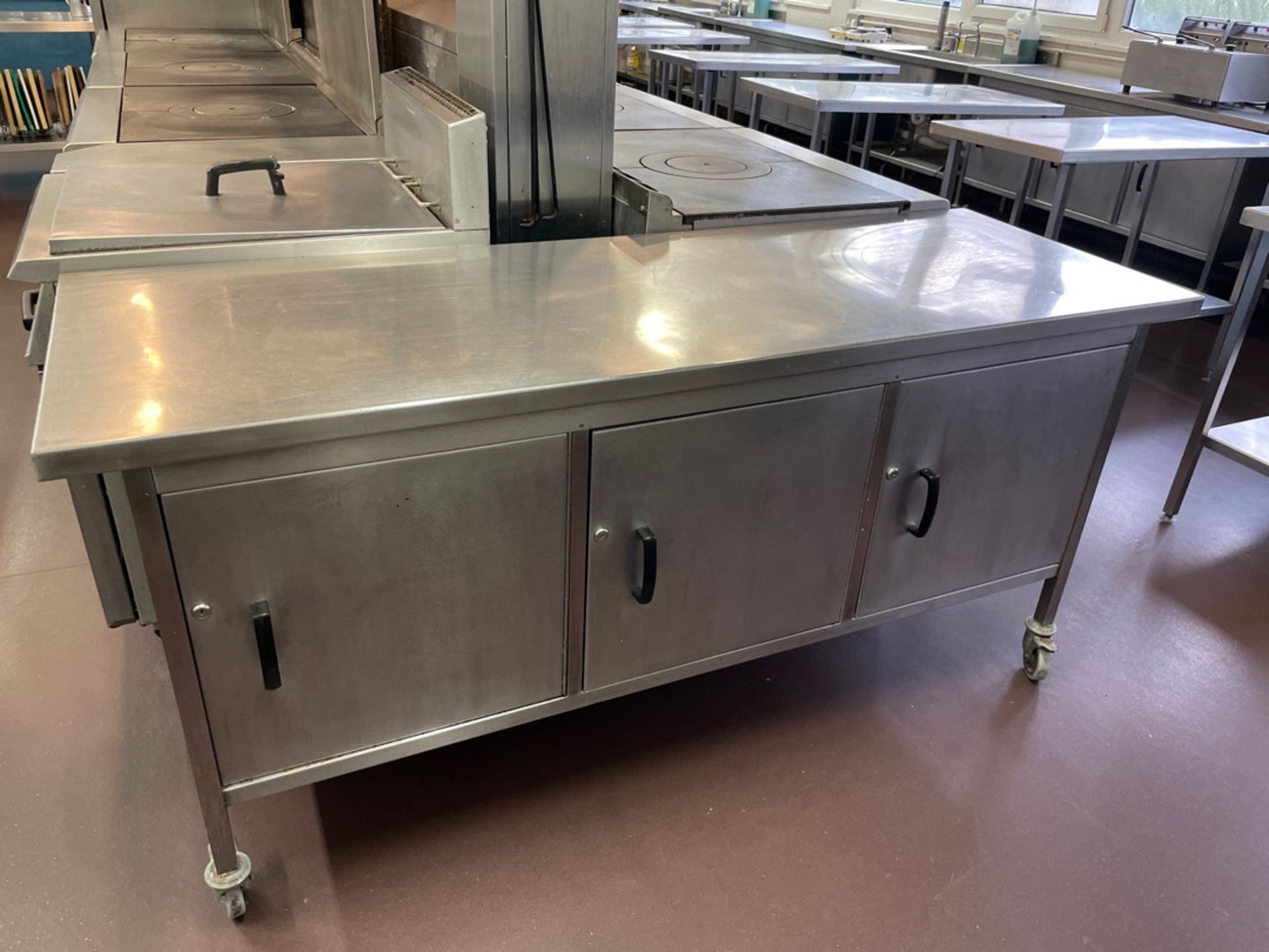 Stainless Steel Mobile Prep Station