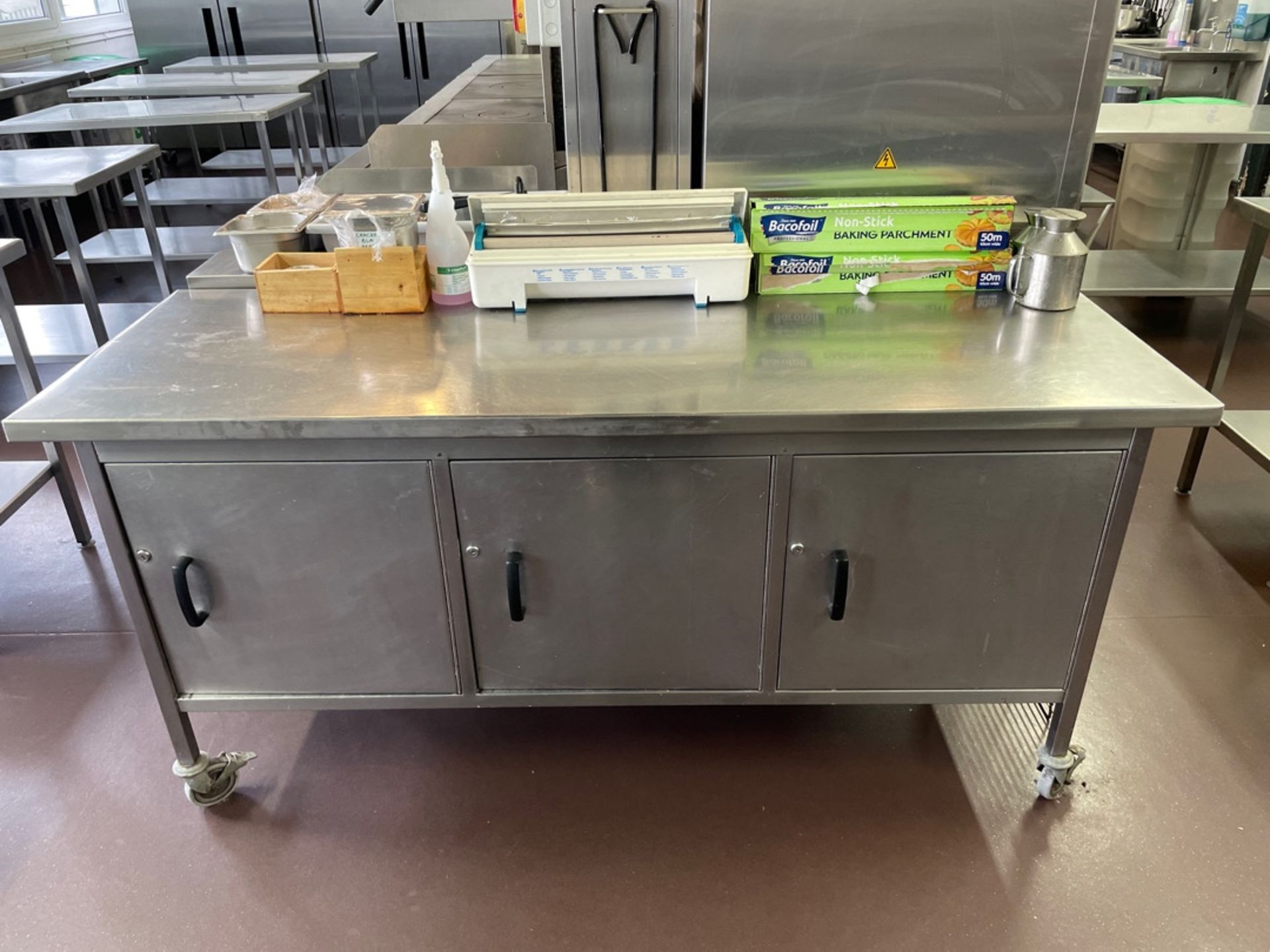 Stainless Steel Mobile Prep Station