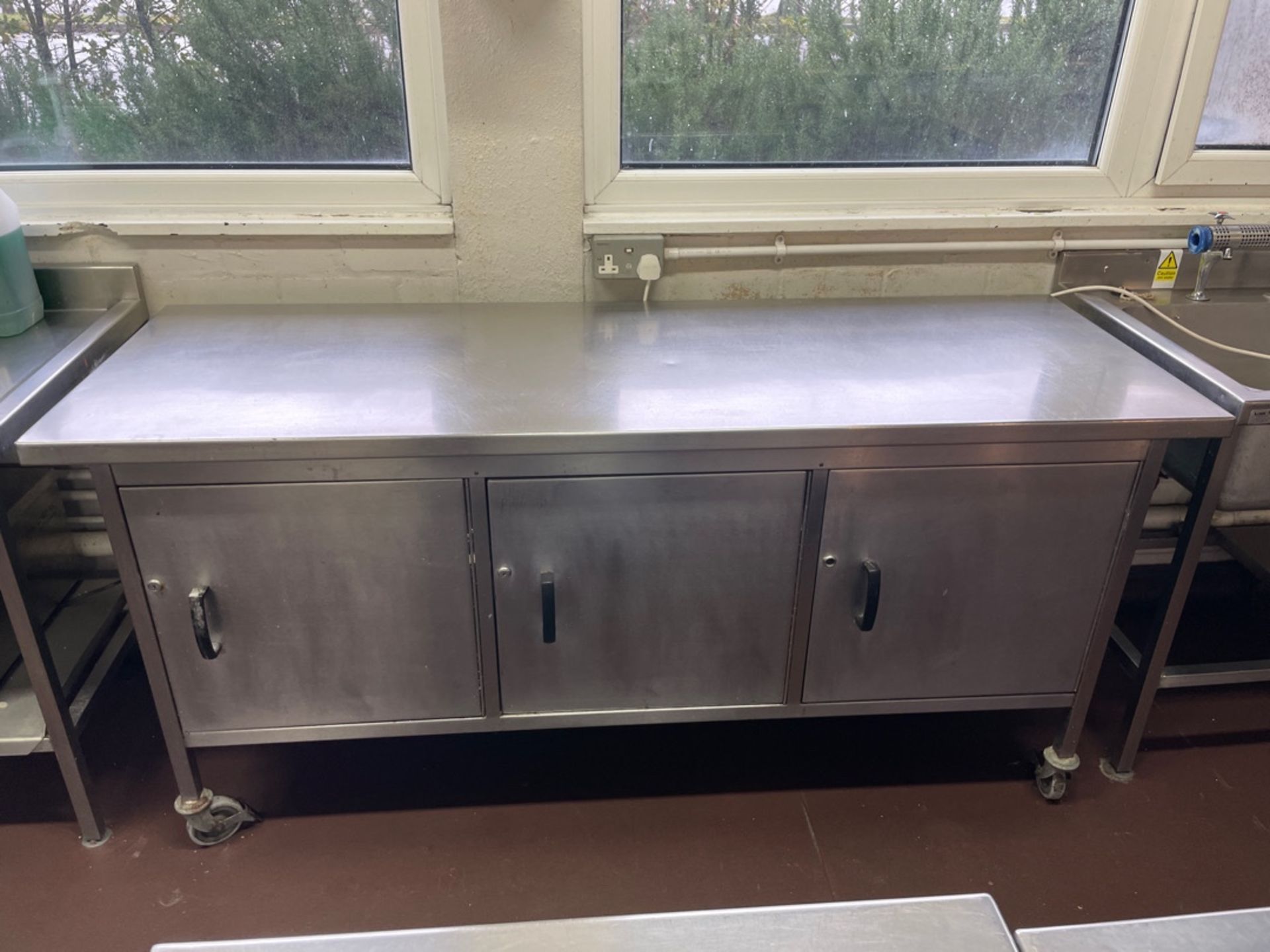 Stainless Steel Mobile Prep Station