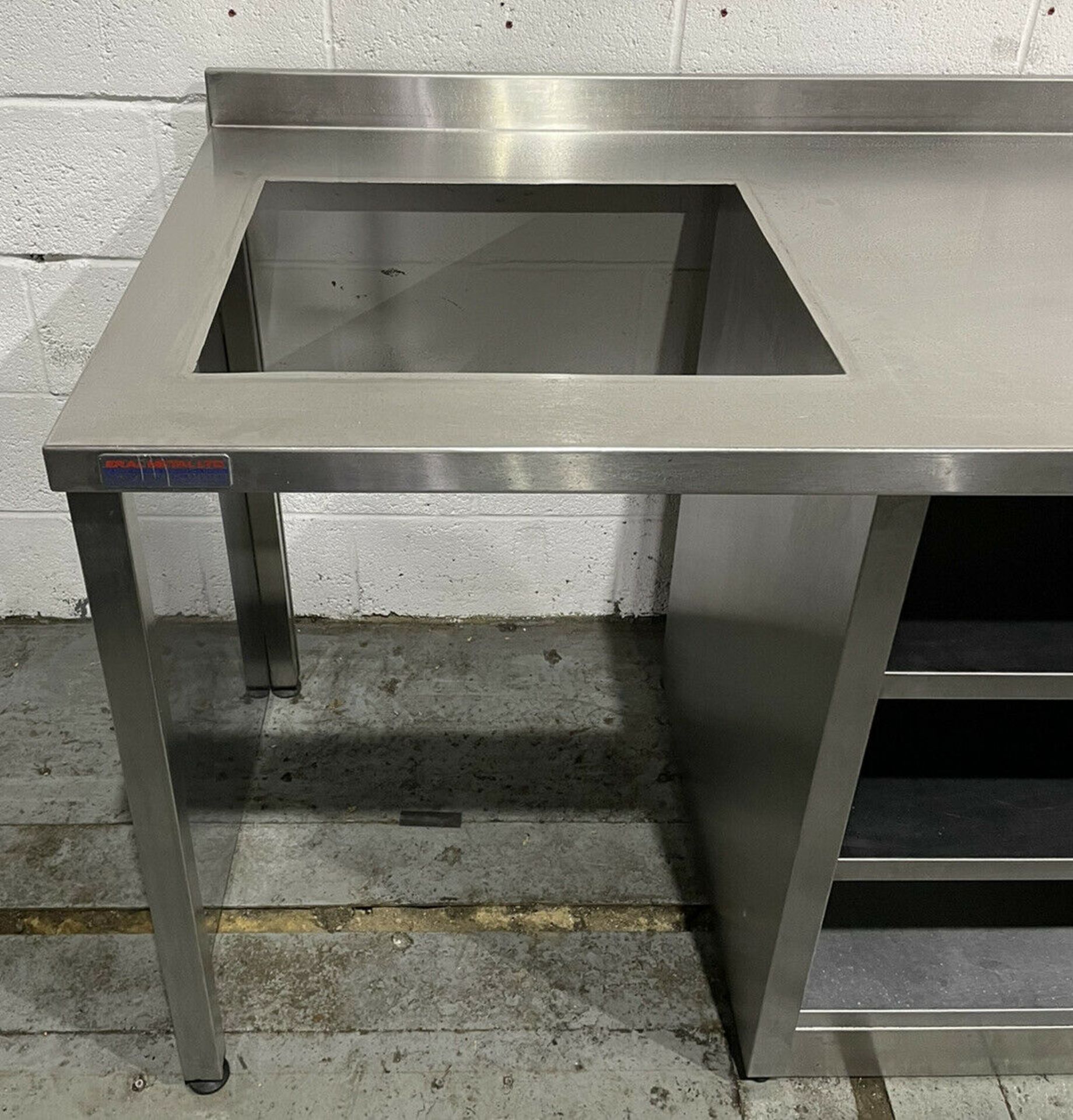 Stainless Steel Preperation Unit with Shelves - Image 4 of 6