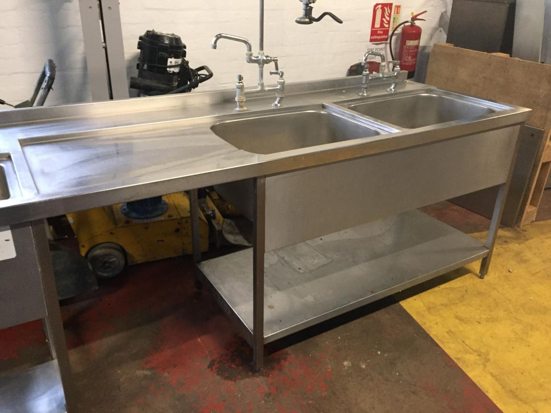 Large Stainless Steel Sink Unit - Image 7 of 7