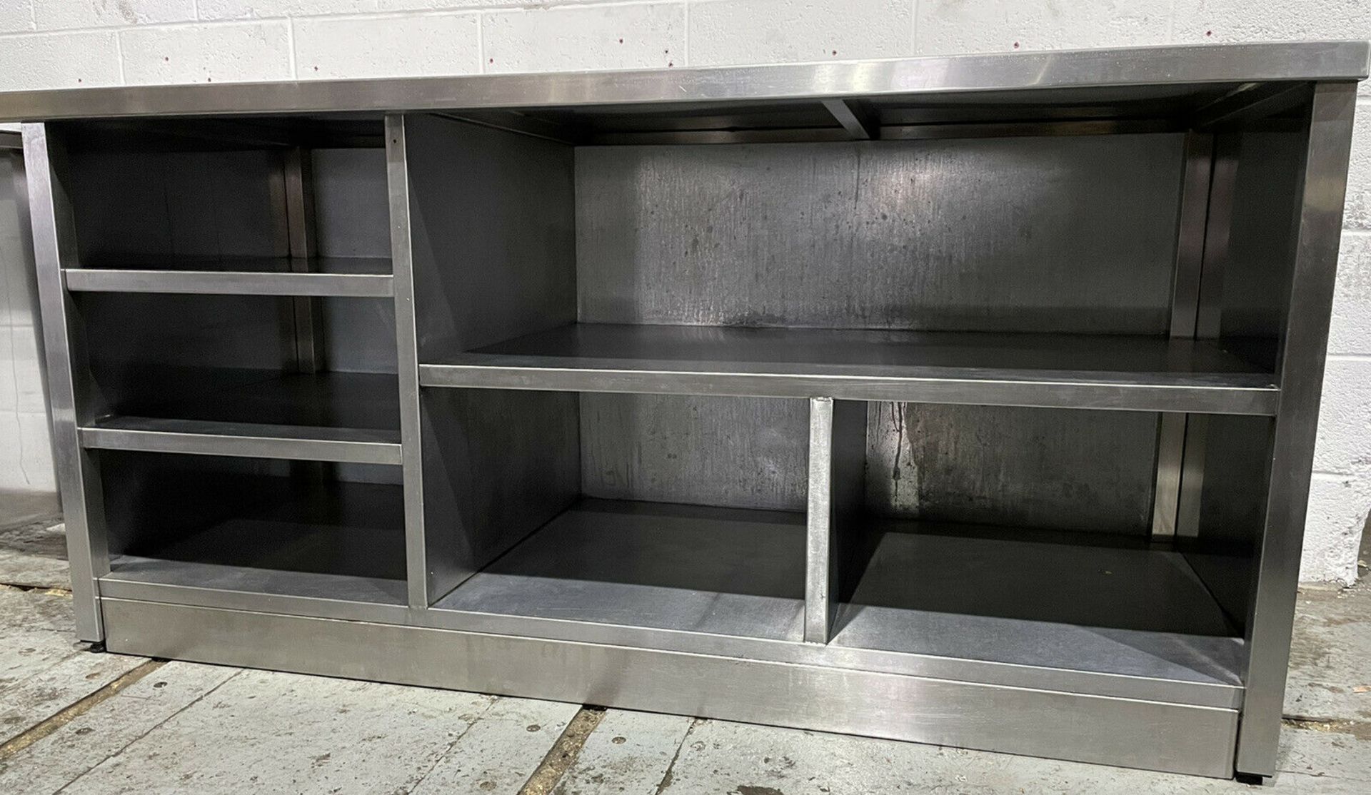 Stainless Steel Preperation Unit with Shelves - Image 3 of 6