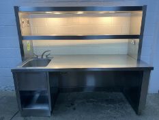 Stainless Steel Single Bowl Sink with Heated Gantry and Preperarion Unit