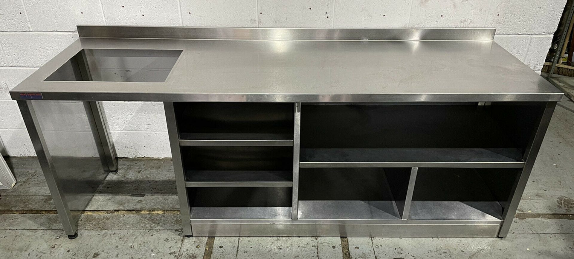 Stainless Steel Preperation Unit with Shelves