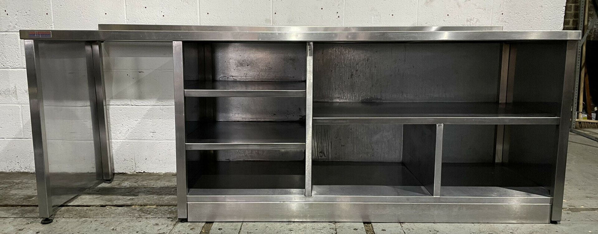 Stainless Steel Preperation Unit with Shelves - Image 2 of 6