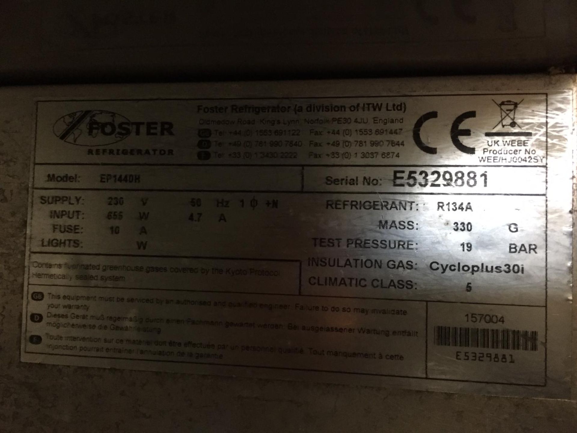 Foster Eco Pro G2 Fridge - Image 5 of 5