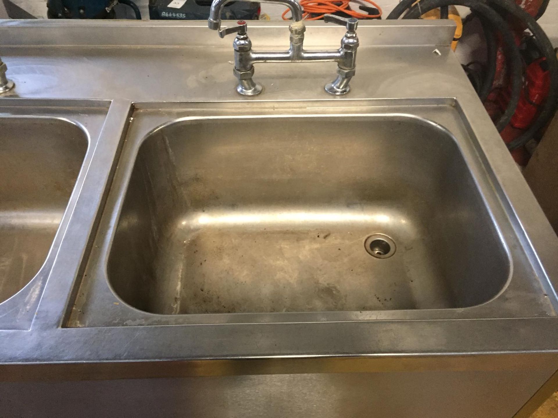 Large Stainless Steel Sink Unit - Image 4 of 7