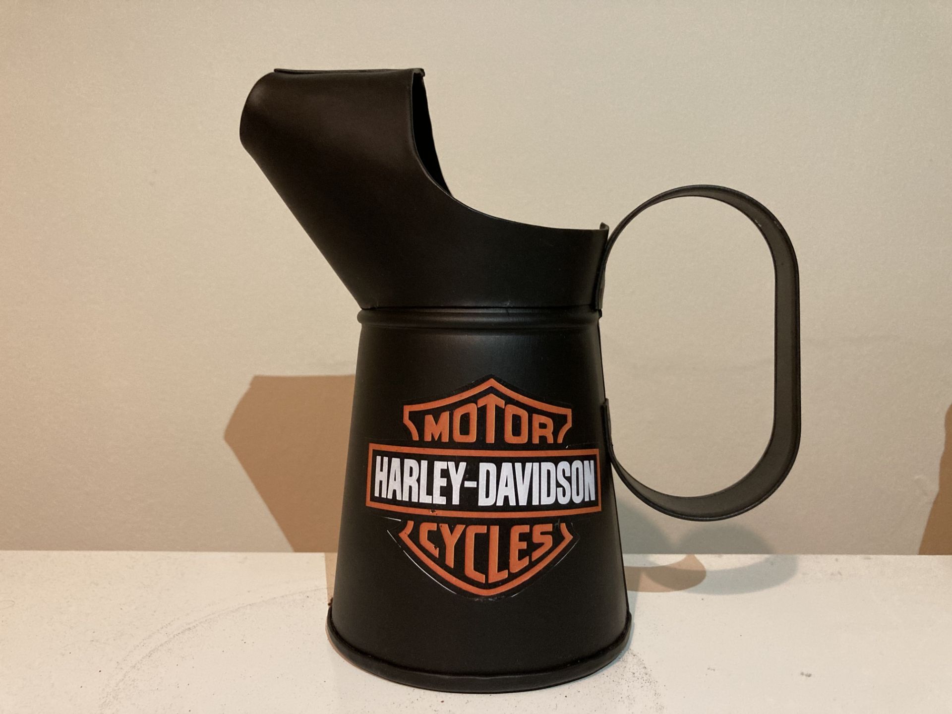 Small Harley Davidson Motorcycles Oil Jug