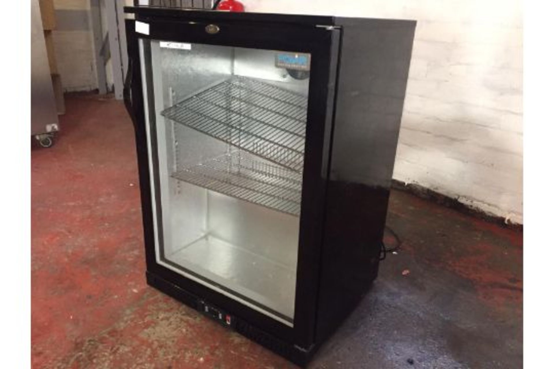 Black polar single door glass fronted fridge - Image 2 of 3