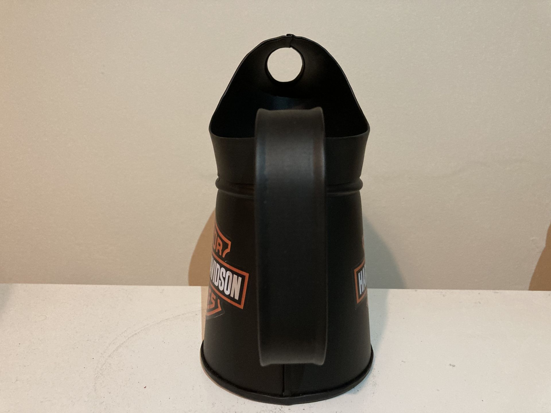 Small Harley Davidson Motorcycles Oil Jug - Image 2 of 2