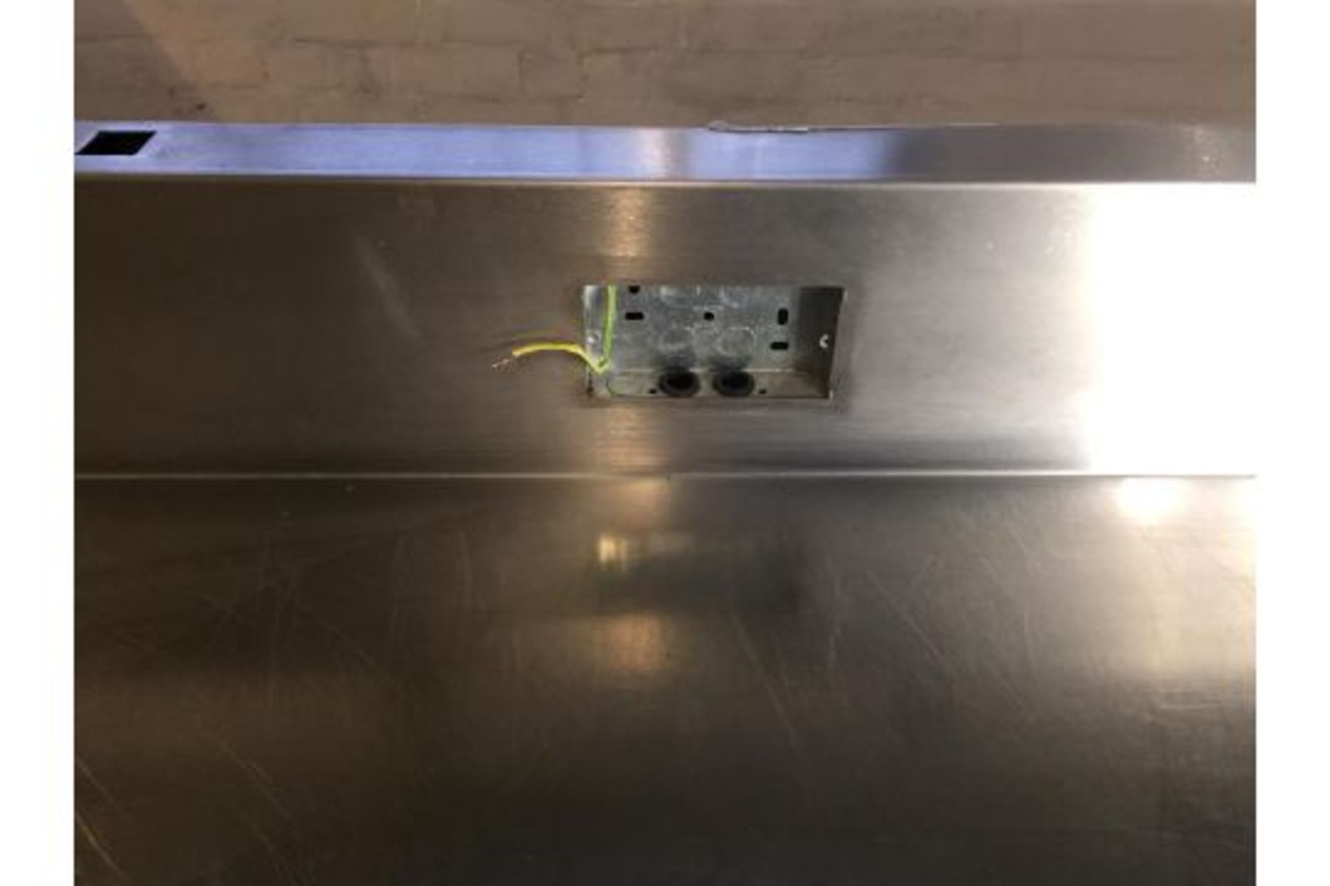 Stainless steel counter top with plug inserts - Image 2 of 4