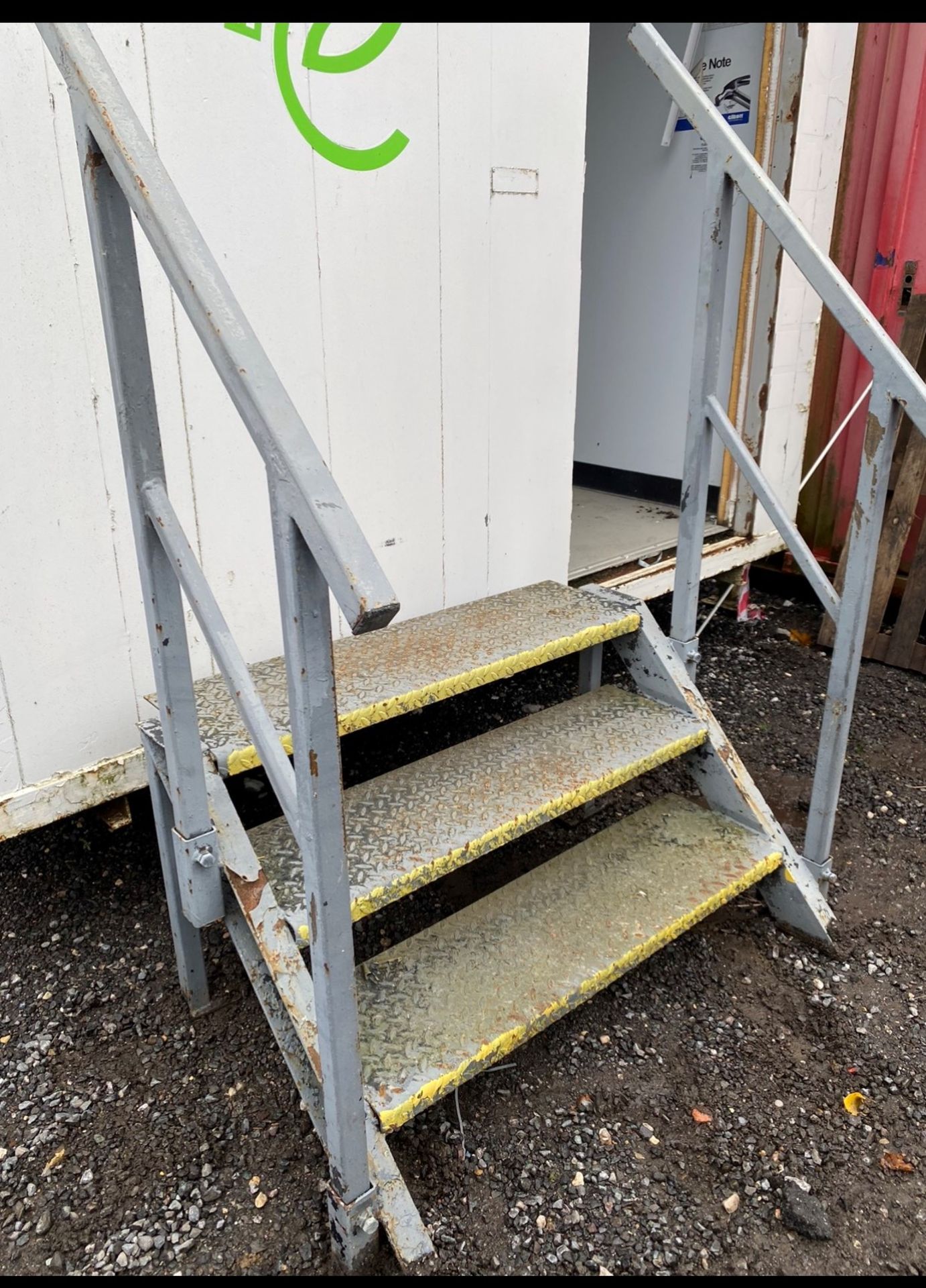 Steel Container Steps 3 Tread - Image 2 of 5