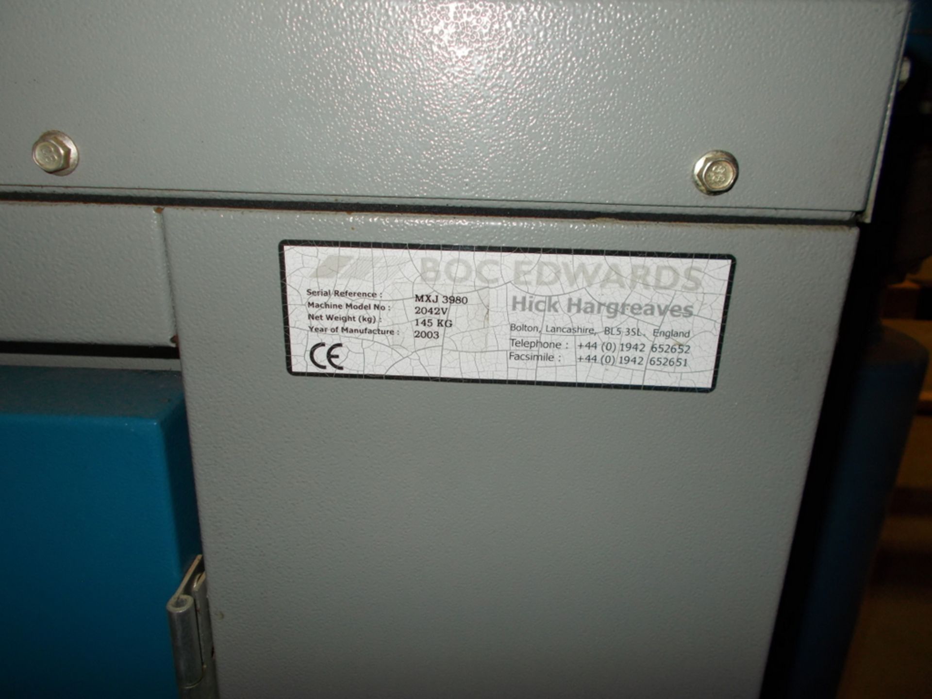 BOC Edwards vacuum pump - Image 3 of 4