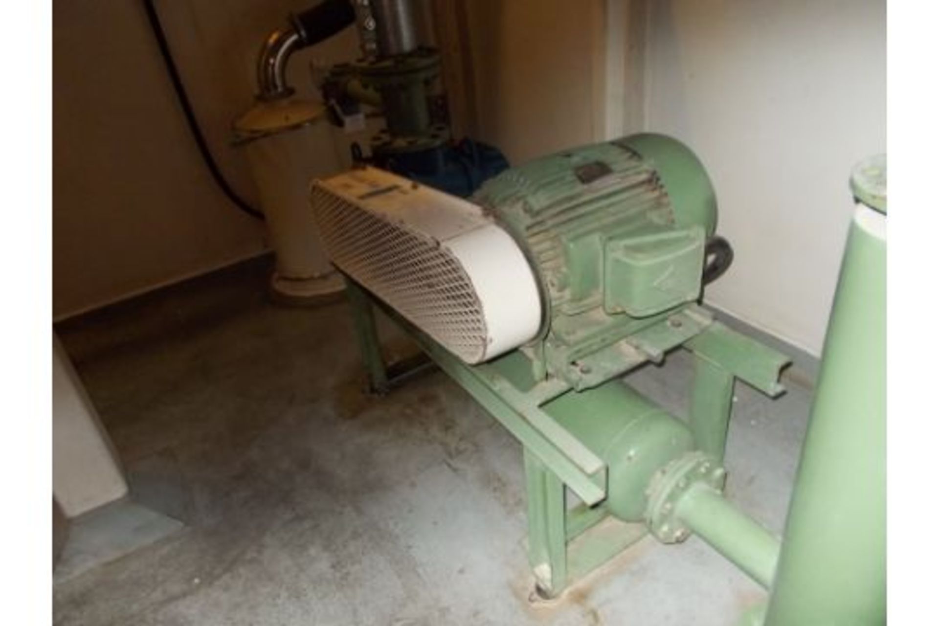 Vacuum pump with 11kw 3 phase induction motor fitted