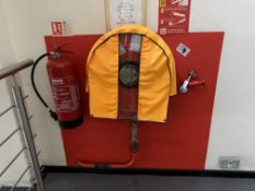 Fire Hose reel and fire extinguisher