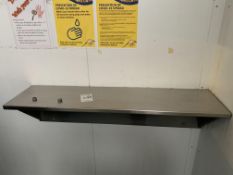 Stainless steel shelf