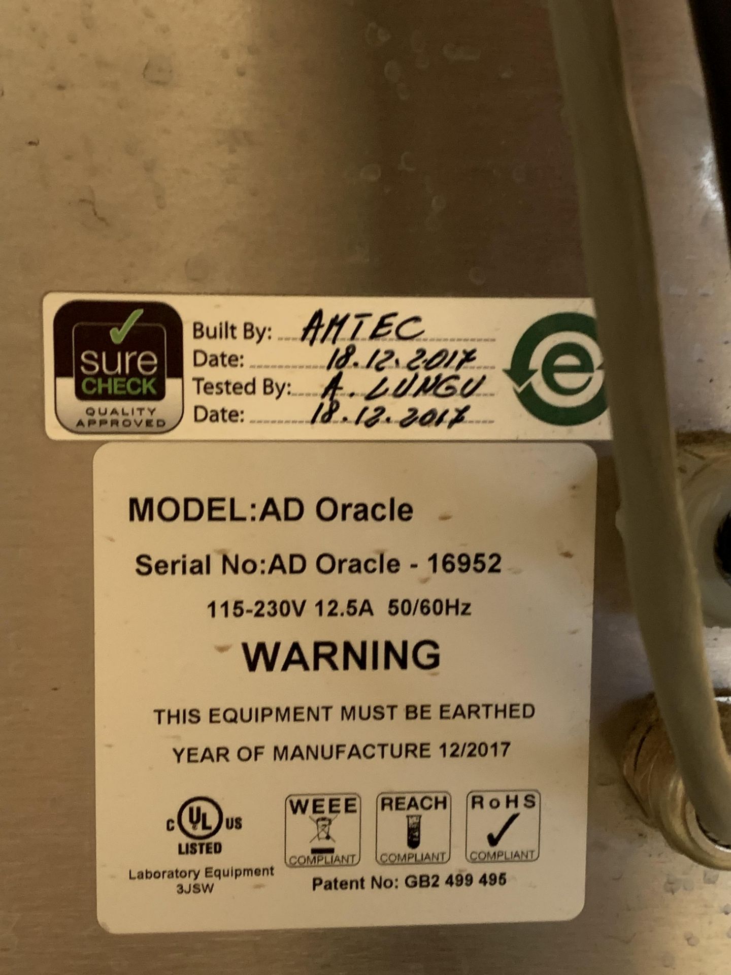 AD Oracle Fume Extractor - Image 3 of 3