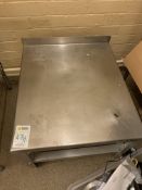 Stainless steel prep table