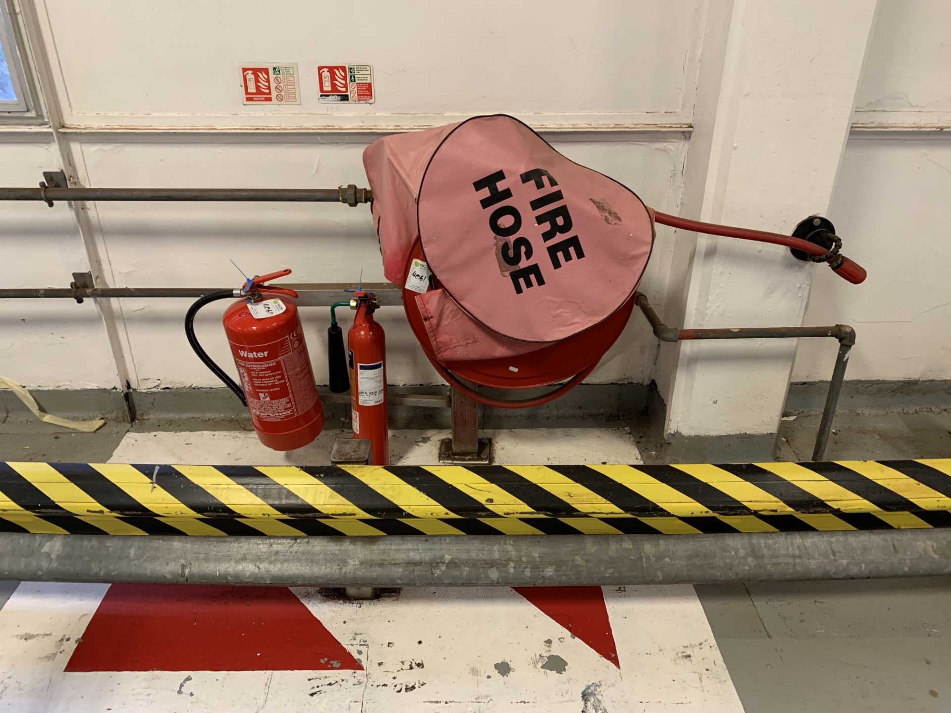 Fire hose reel station