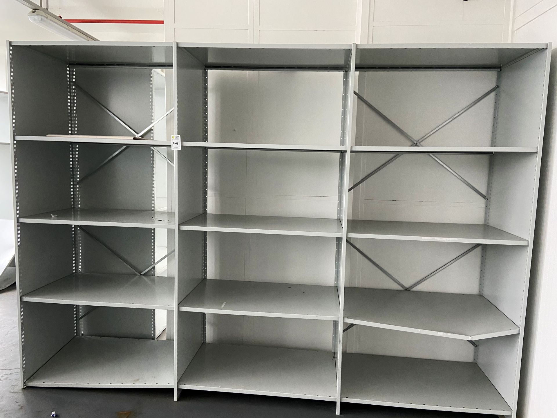 Metal Shelving unit 12 Shelves - Image 3 of 6