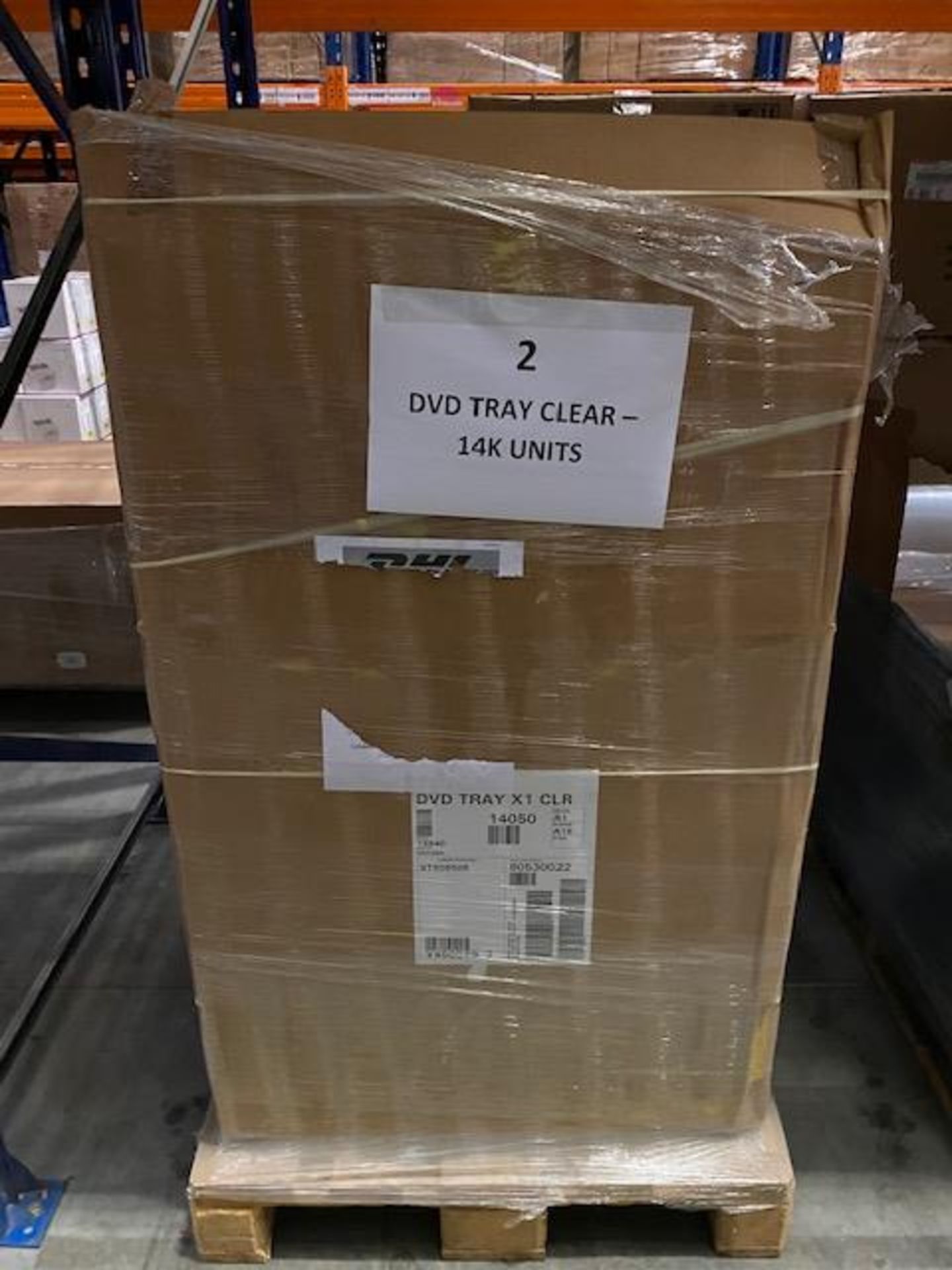 Pallet of New Inner Clear DVD Trays