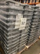 Pallet of 52 Grey Totes