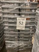 Pallet of 52 Grey Totes