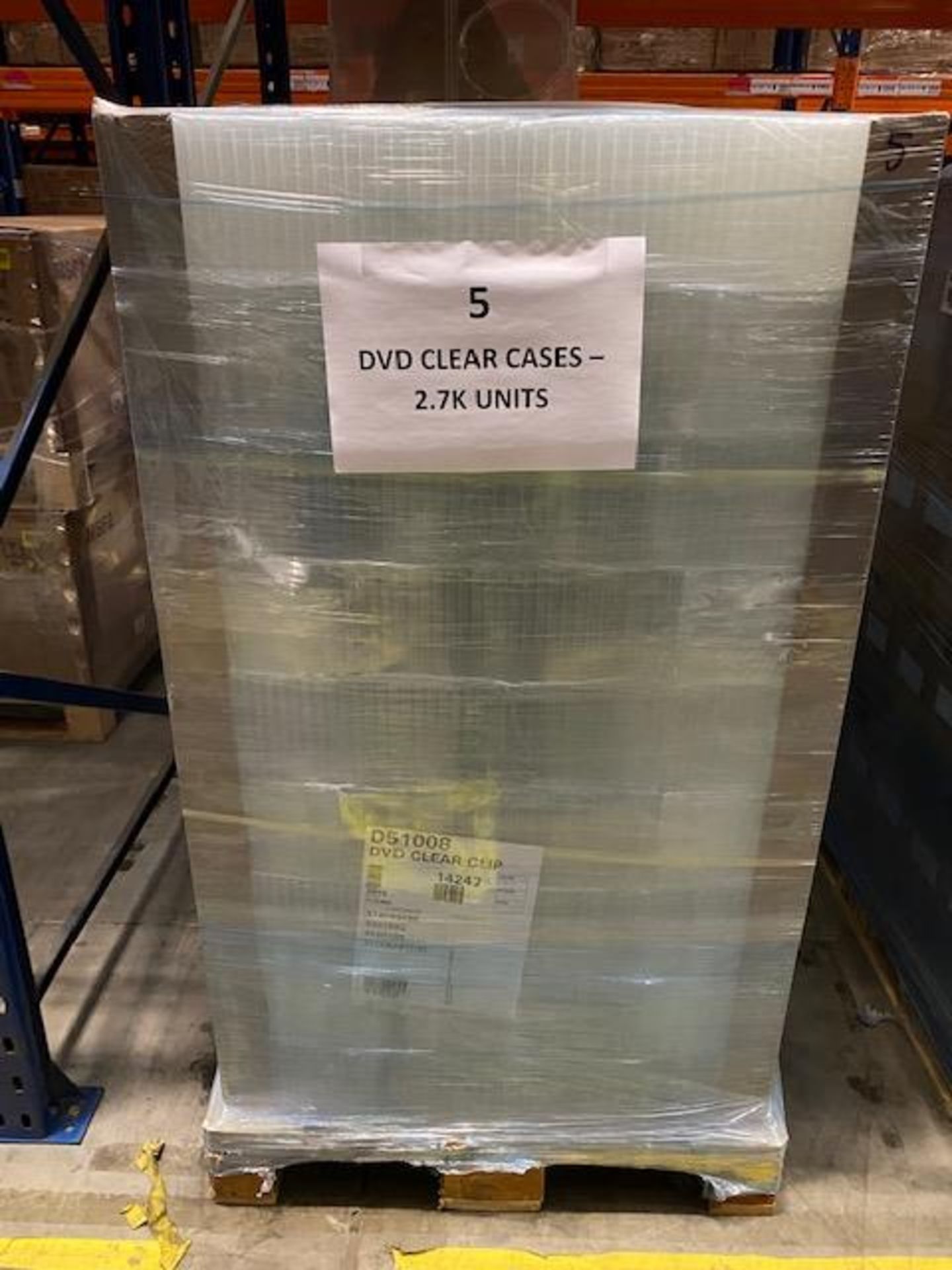 Pallet of New Clear DVD Cases