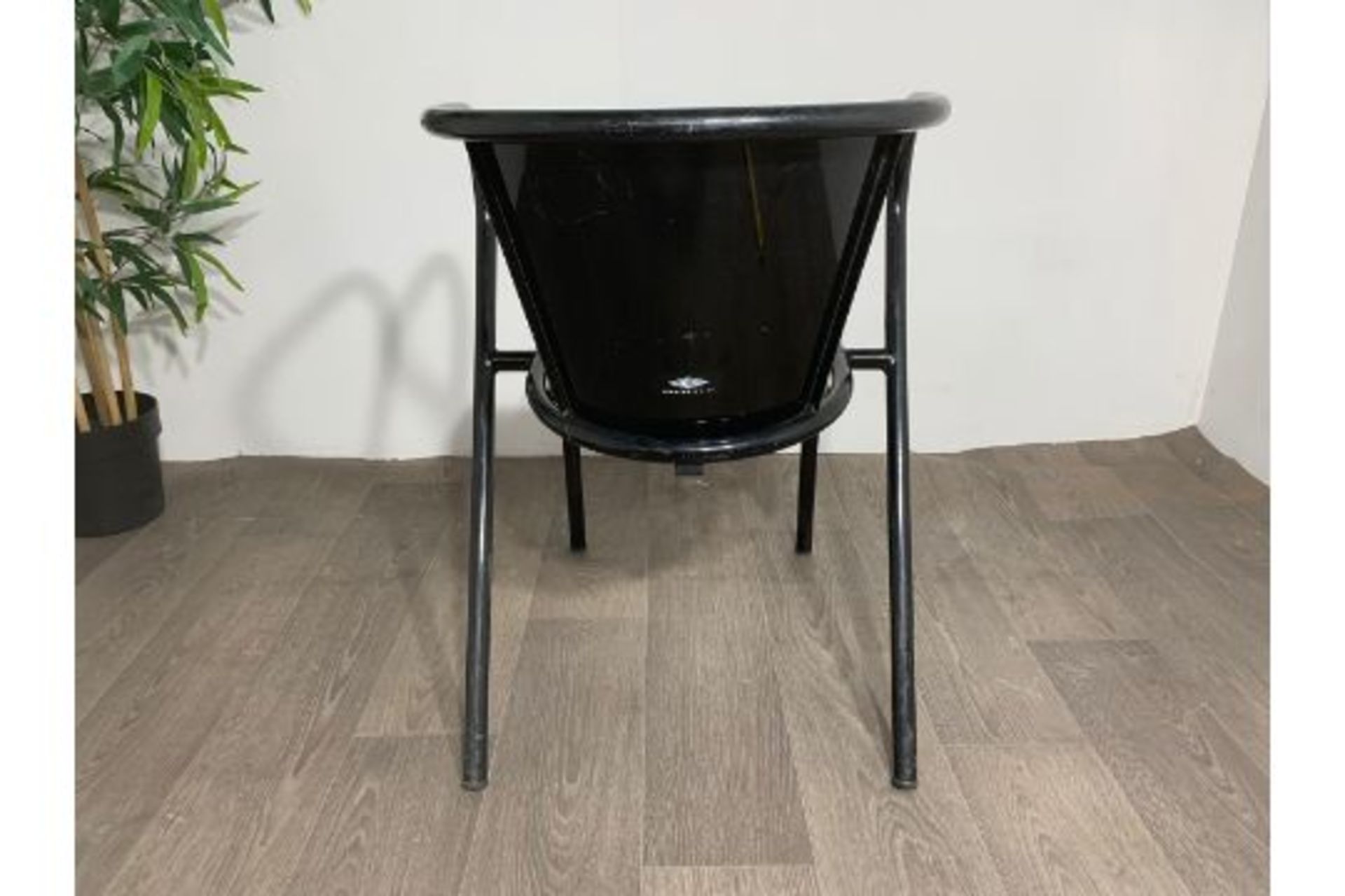 Adico 5008 Black Chair With Wooden Seat x2 - Image 7 of 8