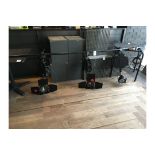 Lighting rig with 3 x spots on Calumet MF6820 clamps & Lighting Rig with x5 spotlights