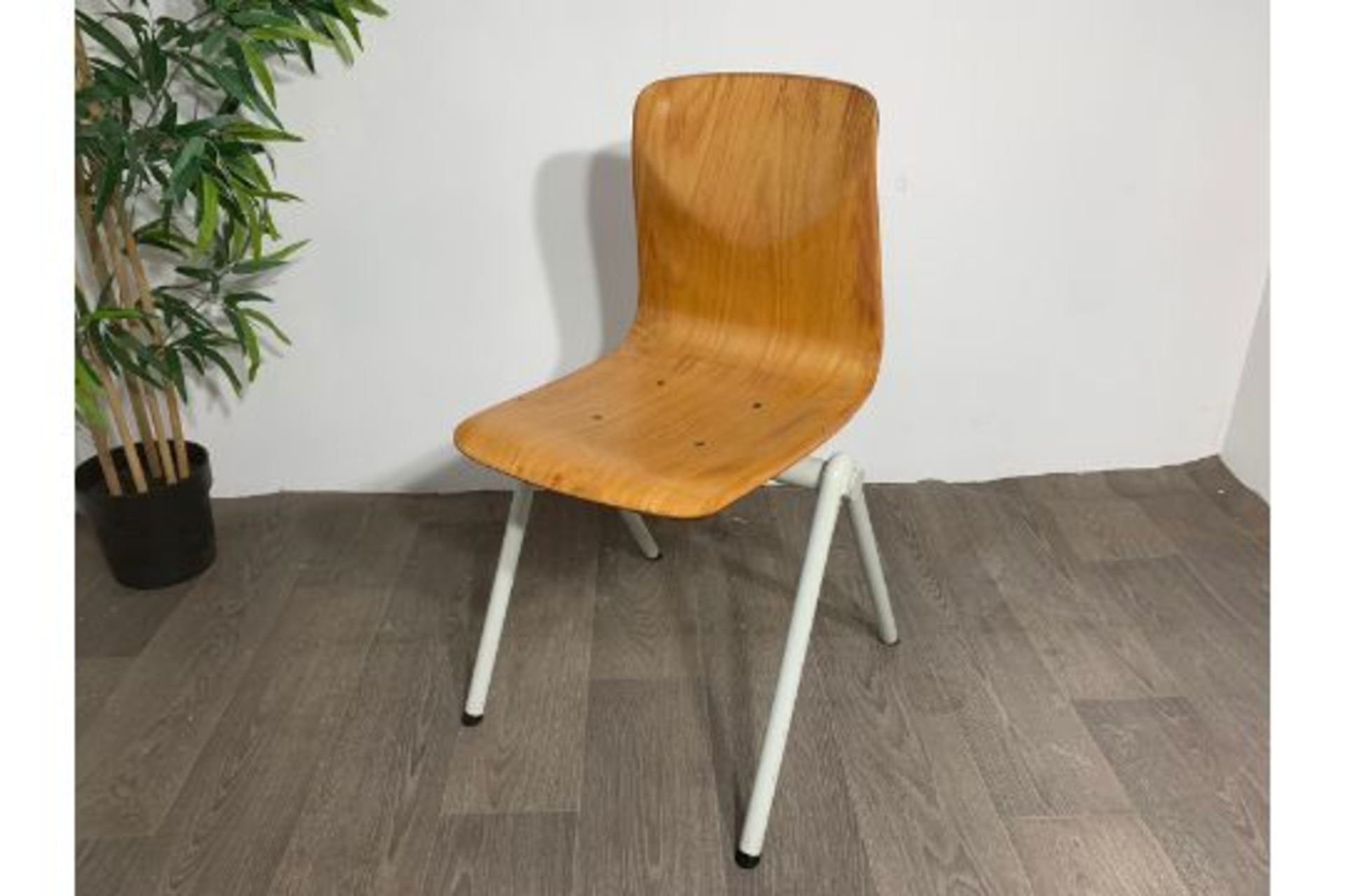 Mid Century Wooden Chair x2 - Image 7 of 7