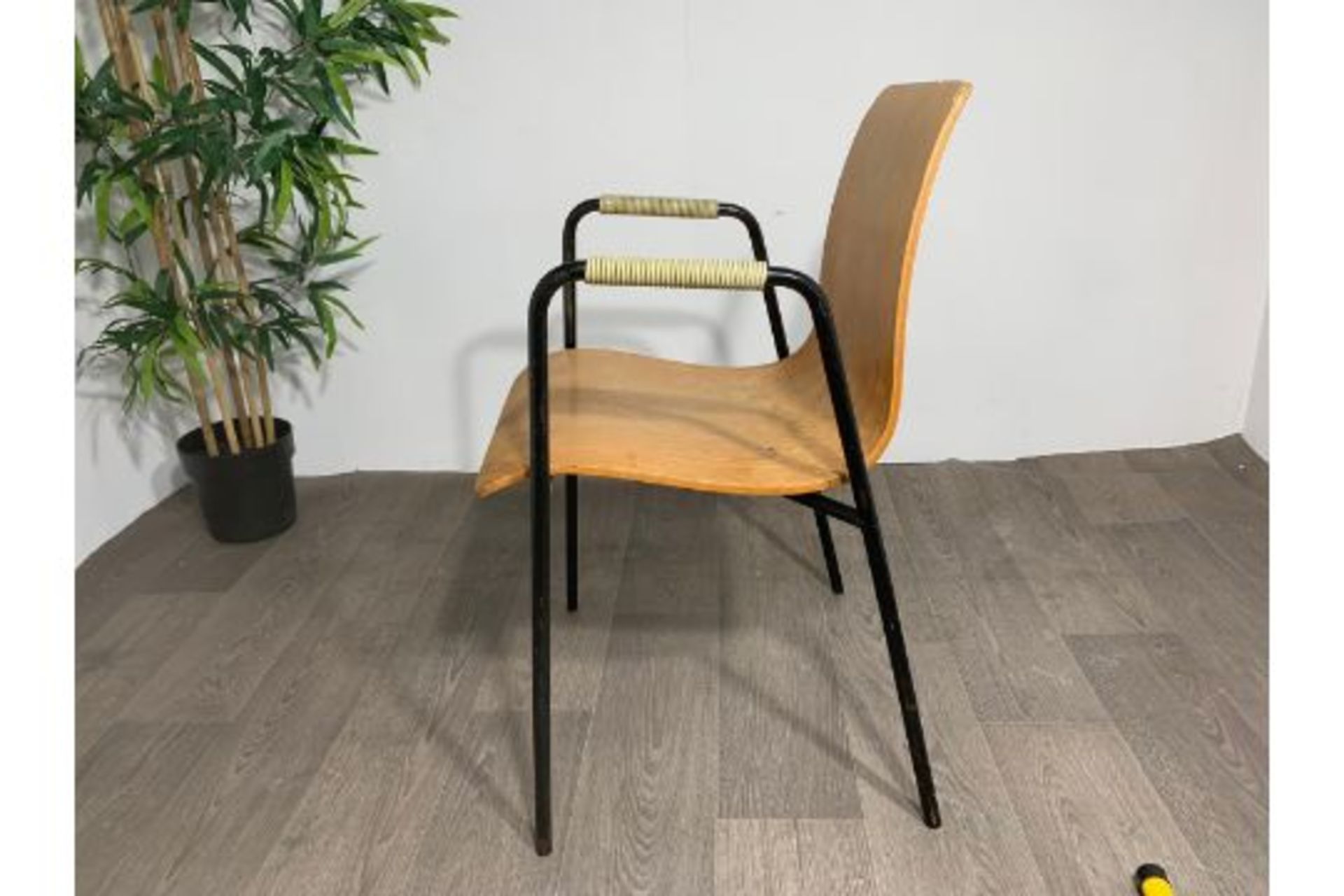 Beaded Handle Chair x2 - Image 3 of 5