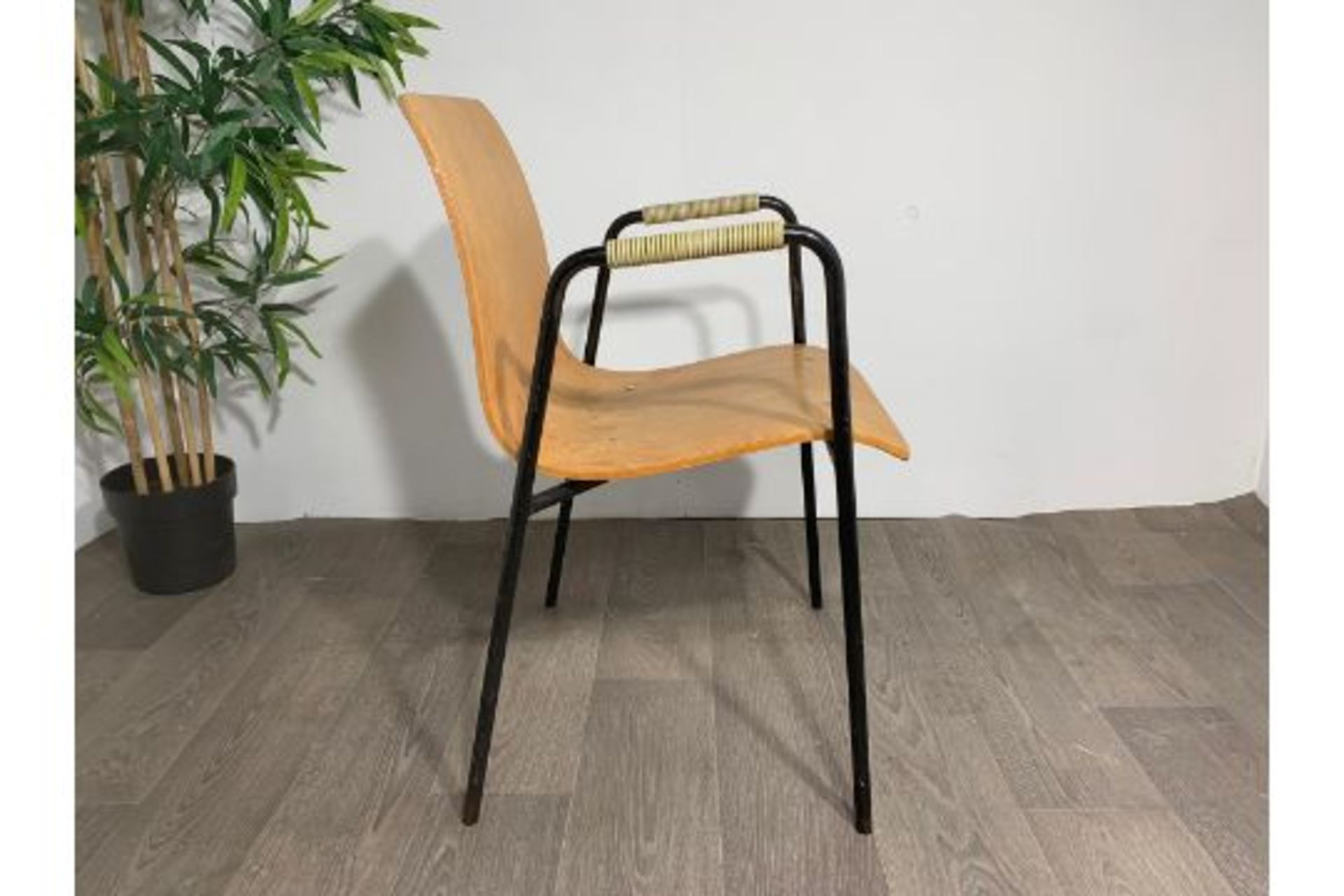 Beaded Handle Chair x2 - Image 2 of 5
