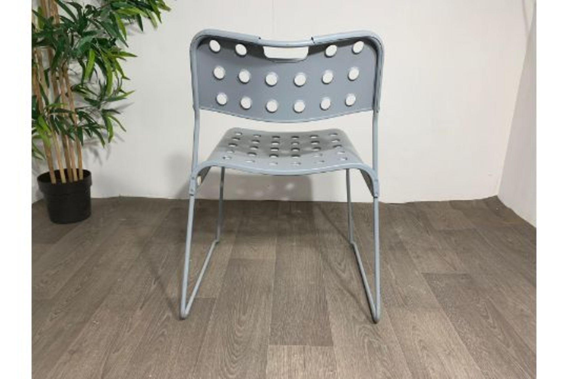 OMK 1965 - Omkstak Chair Grey x2 - Image 3 of 5