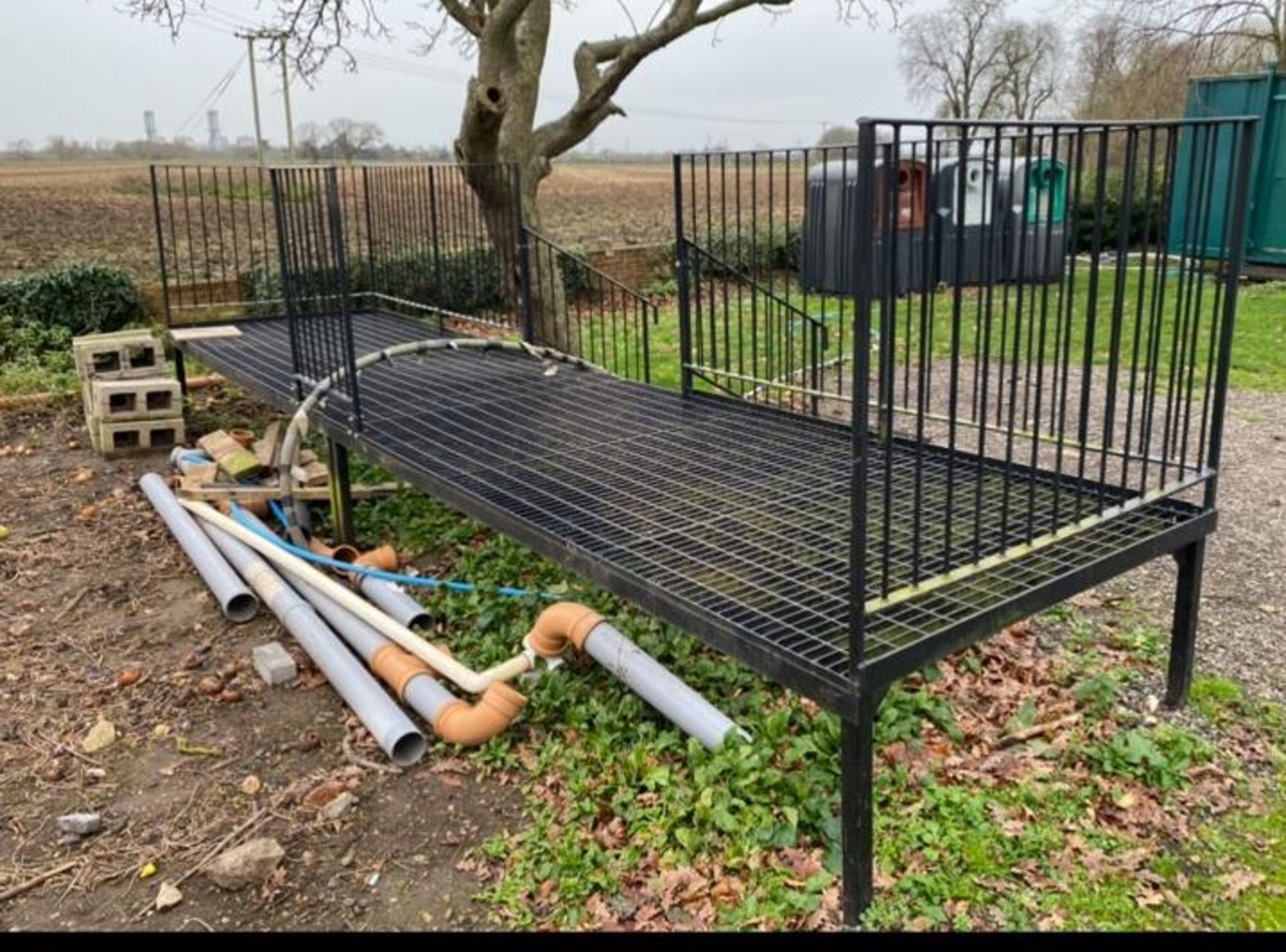 Toilet block/ container walk way platform