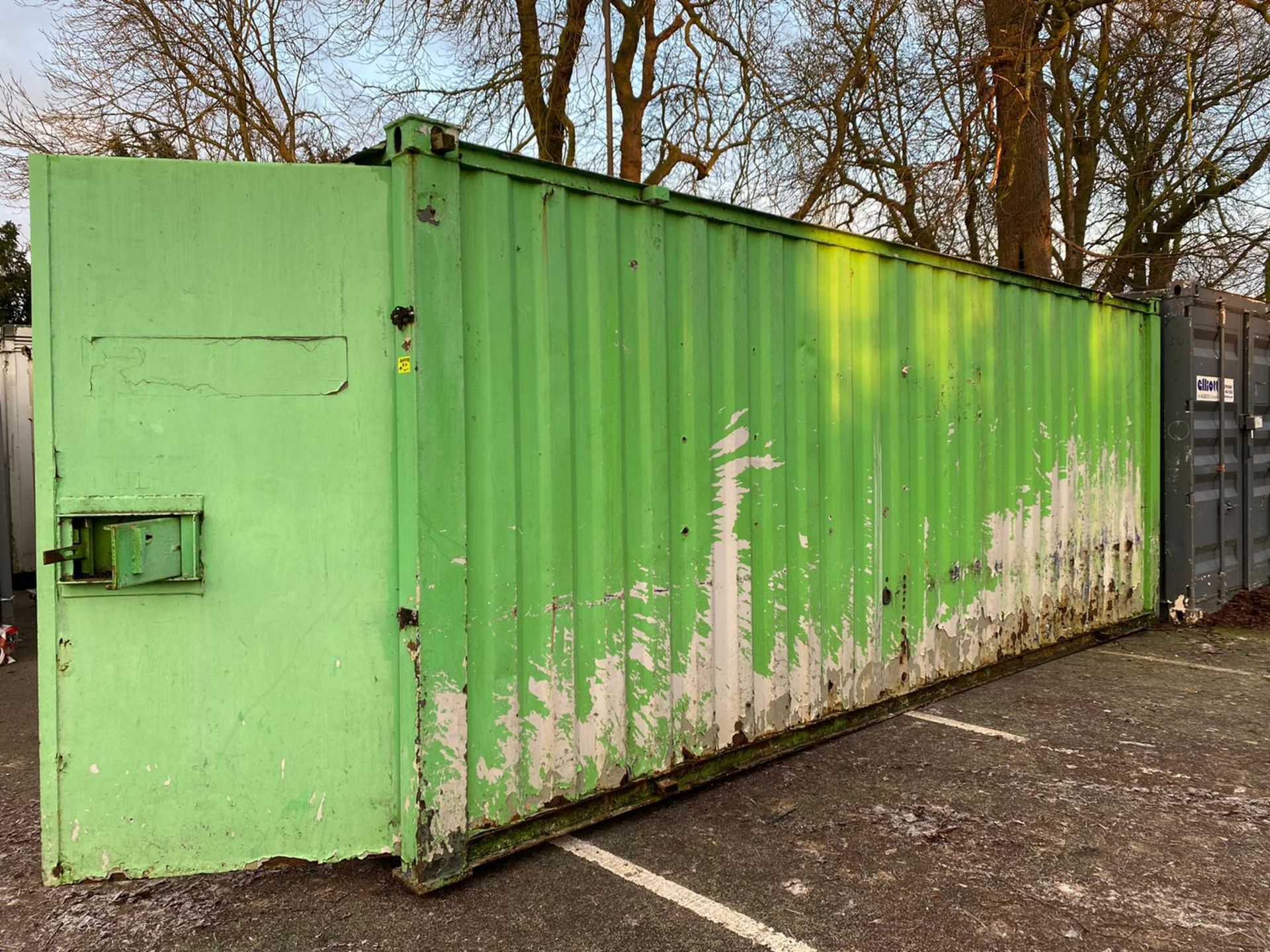 20ft x 8ft 50/50 split office/ store Container