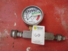 Pressure gauge 10,000 psi