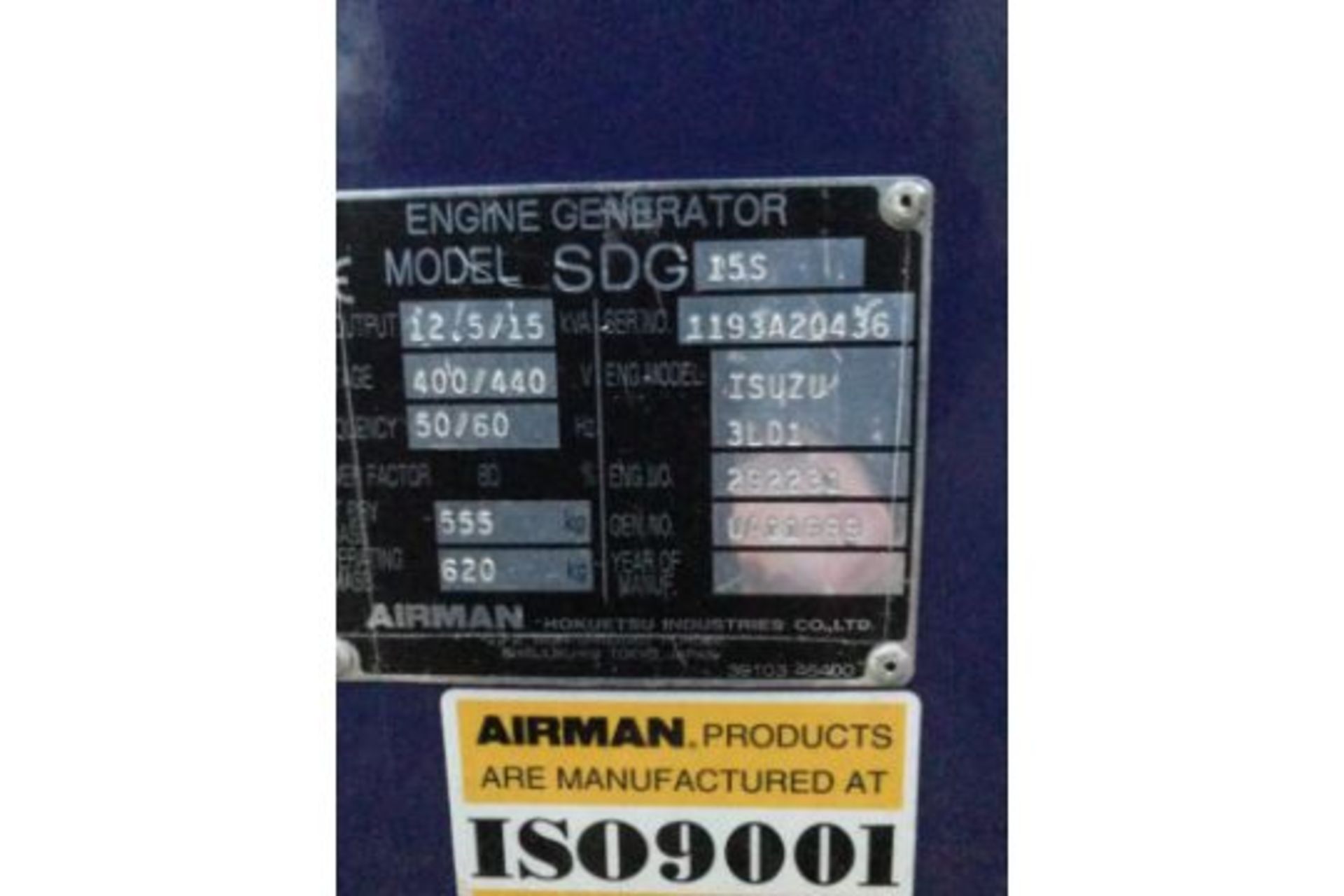 Airman STDG15F Generator - Bild 4 aus 7