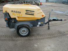 2011 Atlas Copco XAS37 KD Kubota engine 70 CFM compressor 2 tool