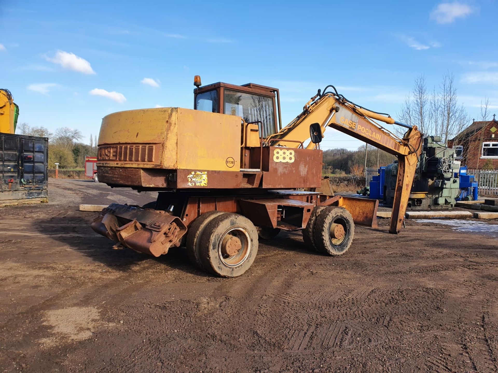 Case 888 Wheeled Excavator, 1992, 18 tonnes, direct from work, blade and stabilizers Appraisal: