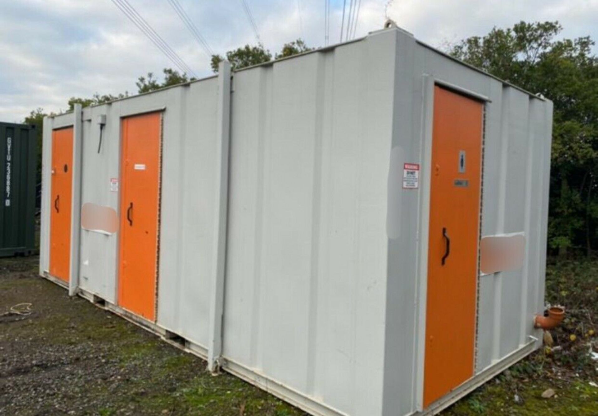 20ft 3 + 1 Toilet Block + Shower, Wc Block, Site C