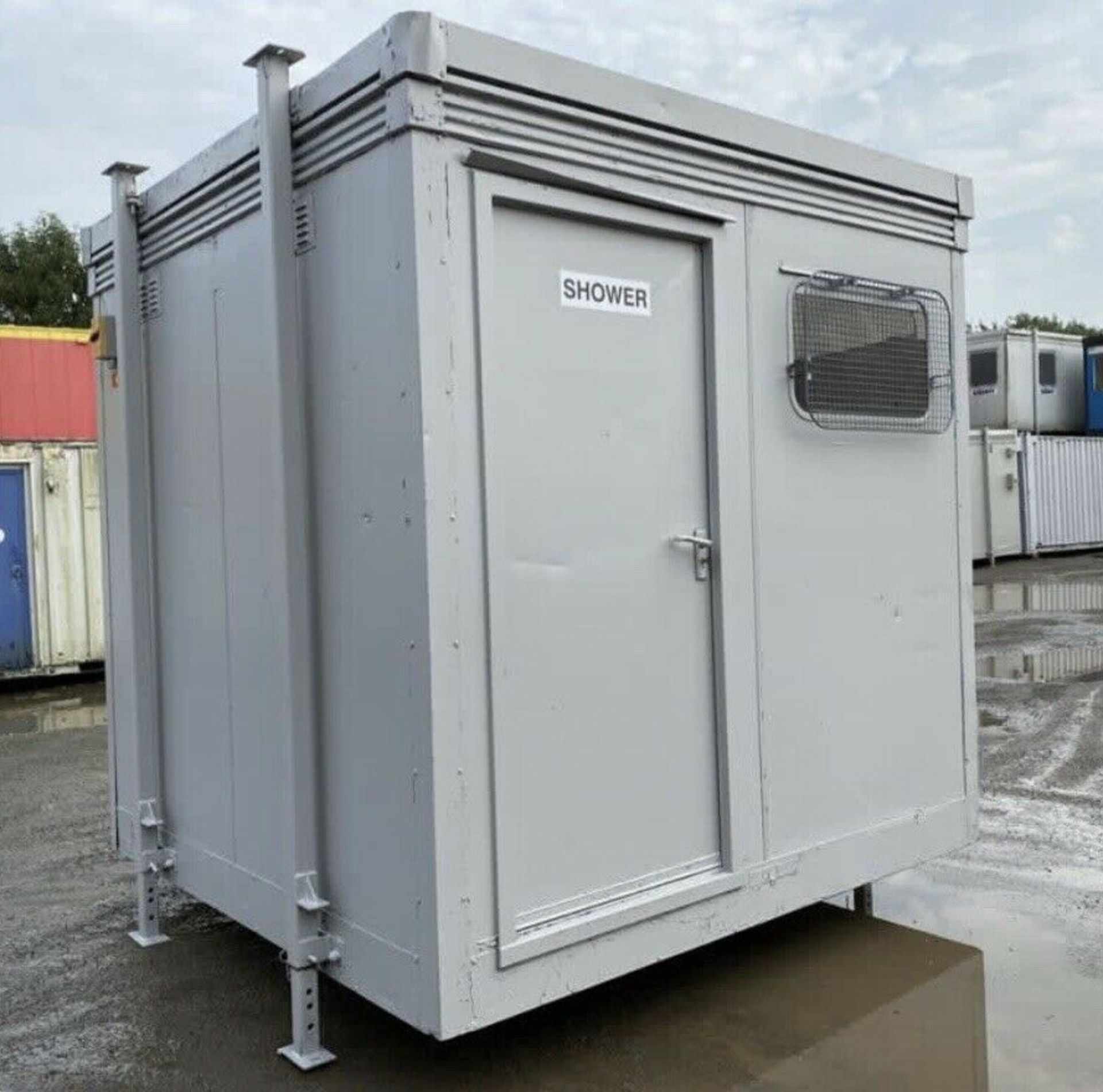 8ft X 8ftTwin Shower Block Cabin Container; Site C - Image 2 of 6