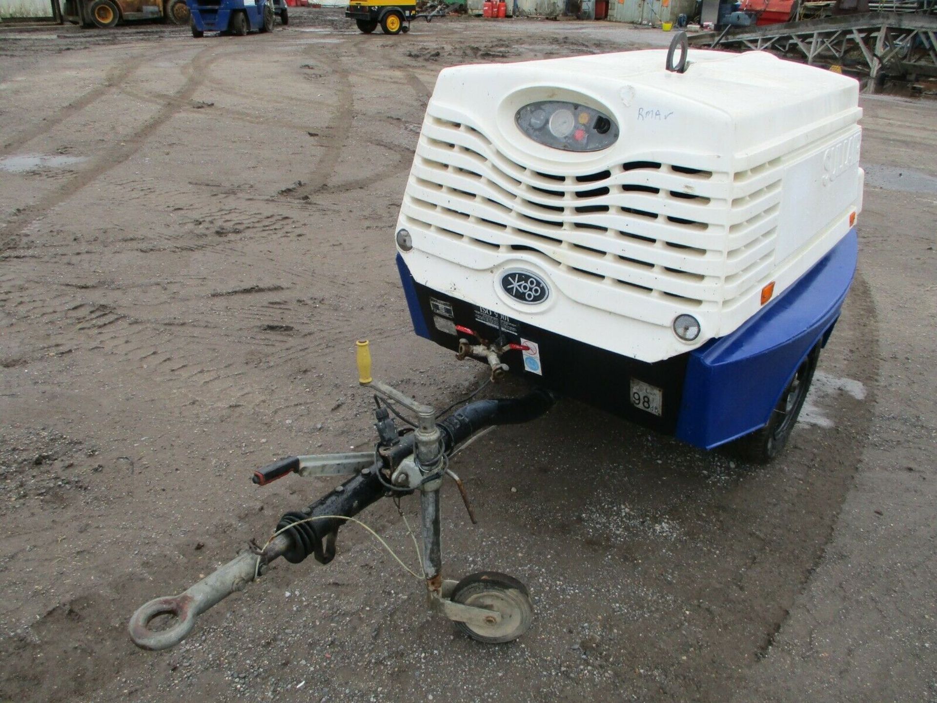 2012 Sullair 48K Kubota engine 85 CFM compressor 2 - Image 4 of 8