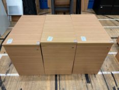 Faux Wooden Filing Cabinets x 3