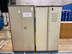Storage Cabinets x 2,Double Door Shelved