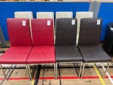 Chairs x 8, Multi Coloured